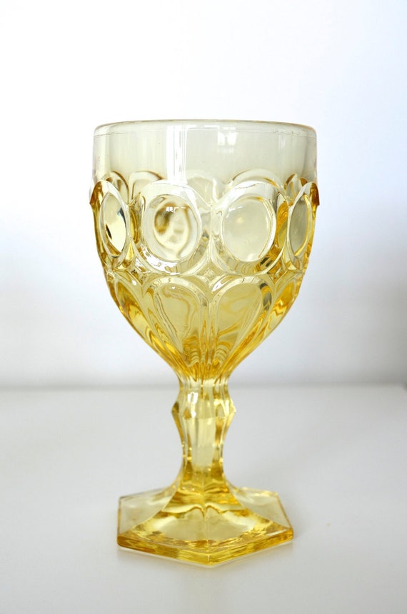 Fostoria glass goblet Moonstone pattern set of 4