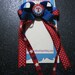 Momma Eva's -- (( NEW )) Streaming Hair Bows ....... Texas Rangers Inspired Boutique Streaming Hair Bow // Layered Design