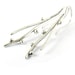 Sproutnig branches. Sterling silver organic earrings. Gift under 50