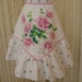 Pink Roses Half Apron--- Vintage Wilendur---OOAK