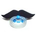 Black Mustache soccer pacifier 0 to 6 months