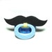 Black Mustache pacifier 0 to 6 months