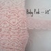 Narrow Stretch Lace Elastic Trim --Pink-- 1/2" wide -- 5 yds