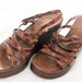Vintage 70's Italian Zodiac Platform Sandals Sz 9/9.5