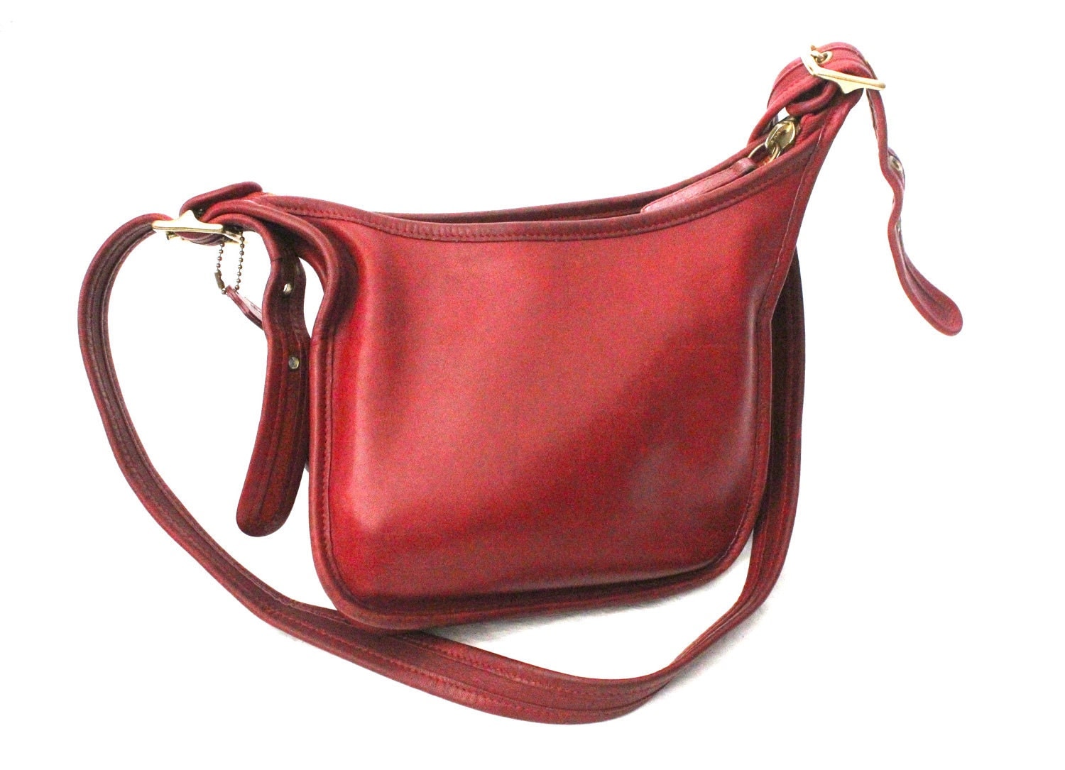 Vintage COACH Red Leather Handbag