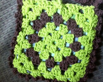 Crocheted Granny Square Purse #116