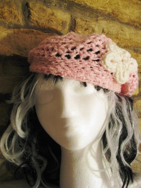 Pink Flower Hat