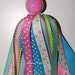 personalize initial Keychain with ribbon streamers