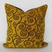 Gold Decorative Pillow Cover, Throw Pillow Cover, Brown16x16