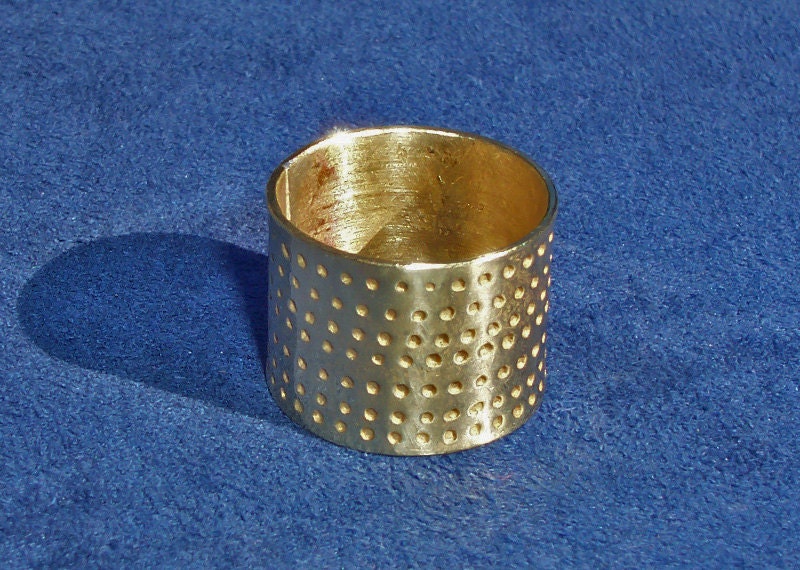Reproduction Medieval Thimble Ring Size Large