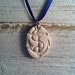 White Ceramic Pendant, Anchor Jewelry, Nautical Necklace, Fall Fashion, Ceramic Jewelry