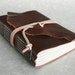 Leather Journal, Brown, Hand-Bound 4.5 x 6 Journal by The Orange Windmill on Etsy