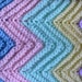 Vintage Style Ripple Carriage Blanket for Baby Size Medium