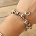 Hand Dyed Silk Charm Bracelet