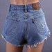 High Waist Denim Shorts Waist 30 / Studded Shorts / M to L