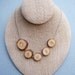 Reclaimed Wood Slice Necklace in Silver
