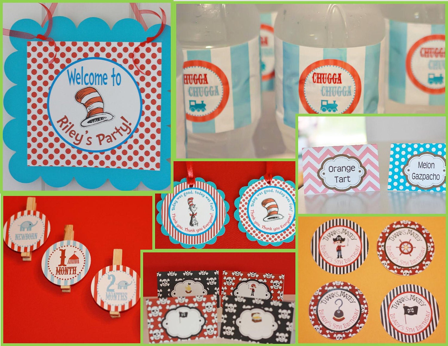 Build Your Own Party Pack Any Birthday or Baby Shower