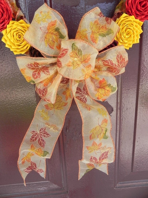 Duct Tape Autumn Wreath