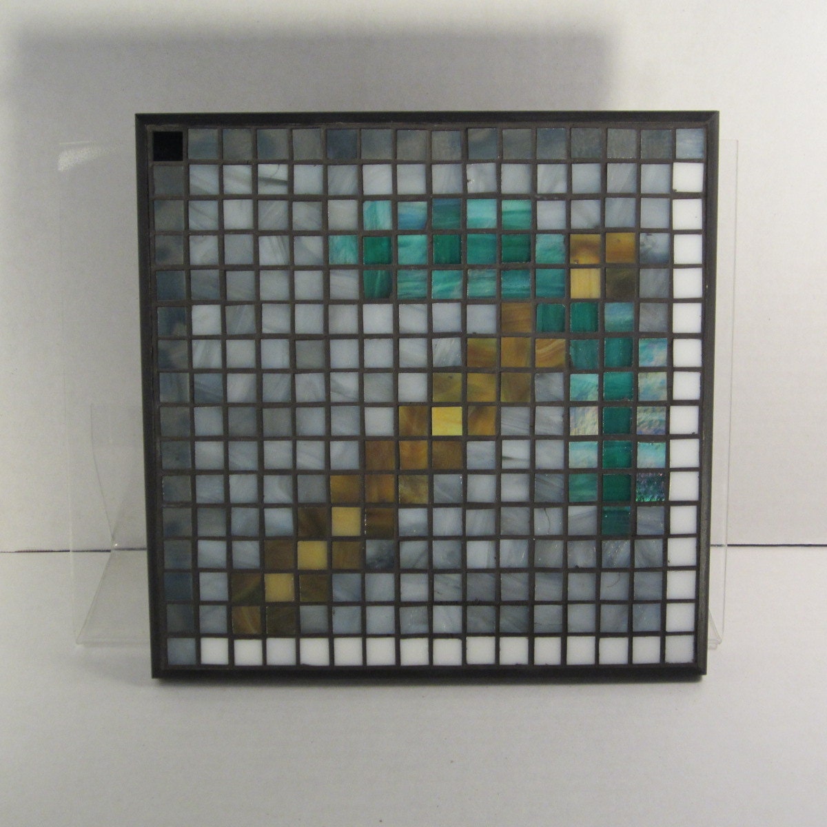 Pixel-Art der Diamant Spitzhacke von Minecraft Mosaik Wall