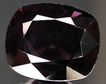 100 % natural unheated/untreated 5.52 cts antique facet cut dark purple spinel gemstone