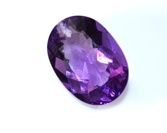 100% natural unheat/untreat purple amethyst drilled 26.5 cts
