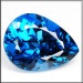 natural heated london blue topaz fancy pear shape weight 15.69 cts