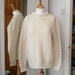 1960s vintage Irish fishermans sweater. Hand knitted in Wales. medium