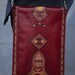 Leather Sleeve / Case 15in MacBook Pro Laptop, Red Tuareg Motifs