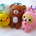 Best Friends Rilakkuma Korilakkuma Kiiroitori Kawaii BFF Squishy Necklace Set - ERROR