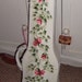 30% OFF Fiddle Case, Violin Case, Hand Painted,, Roses, White, Home Decor, Shabby chic. French, Paris Apartment
