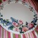 30% OFF Vintage Metal Round Tray, Roses, Shabby Chic, Kitchen, Serving