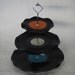 Record Cup Cake Stand 3 Tier Retro Rockabilly Wedding Rock n Roll 50s