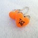 Orange Heart TXT ME Key Chain Set- Ooak