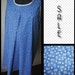 Nursing Gown- Blue with White Daisies Feeding Frock. ON SALE