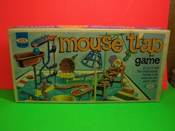 Vintage Ideal Mouse Trap Game 1975 complete and by nashvillepicker
