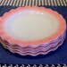 Vintage Hazel Atlas Crinoline Dinner Plates in Pink