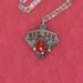 BOSTON RED SOX - Pewter Charm on a free Plated Chain