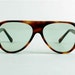Vintage Safety Glasses. Brown Faux Tortoise Shell Aviator Frames with Tinted Lenses.