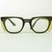 Horn Rimmed Vintage Safety Glasses with Non-Prescription Lenses and Side Safety Panels