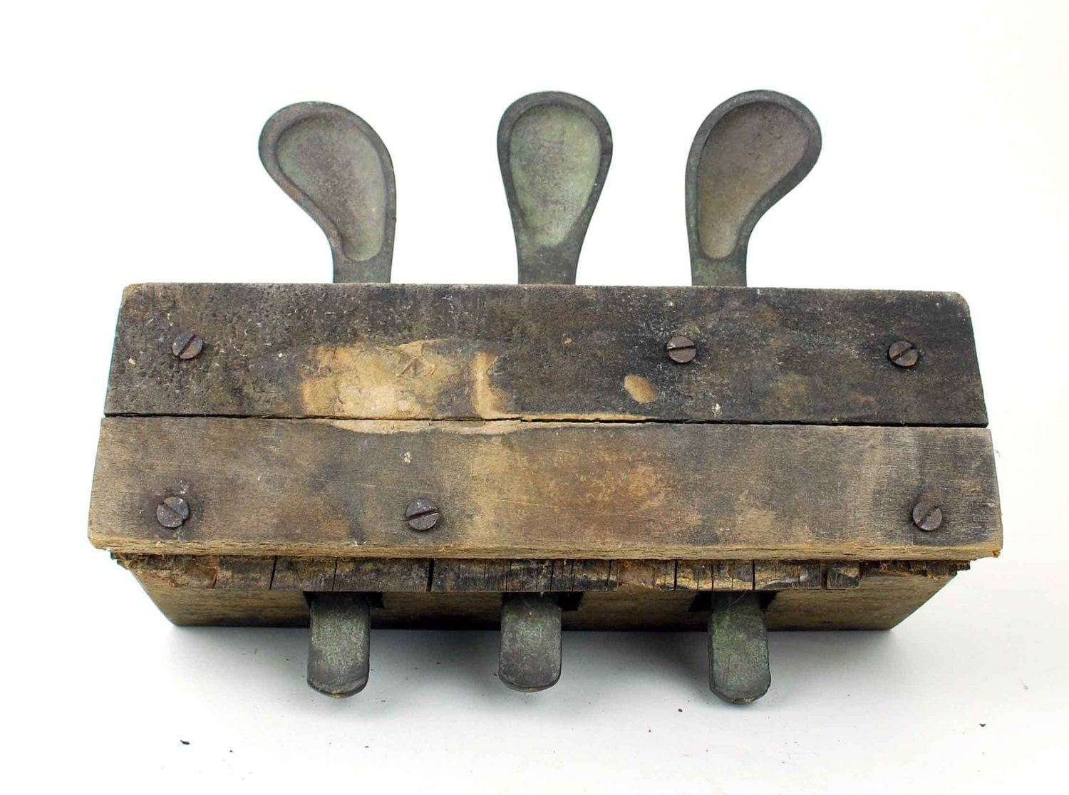 Vintage Piano Foot Pedal Assembly Salvaged Musical Instrument