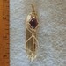 Amethyst on Clear Healing Arkansas Crystal with Window and Door in Argentium Sterling Silver Wire Wrapped Pendant No. 4 of 500
