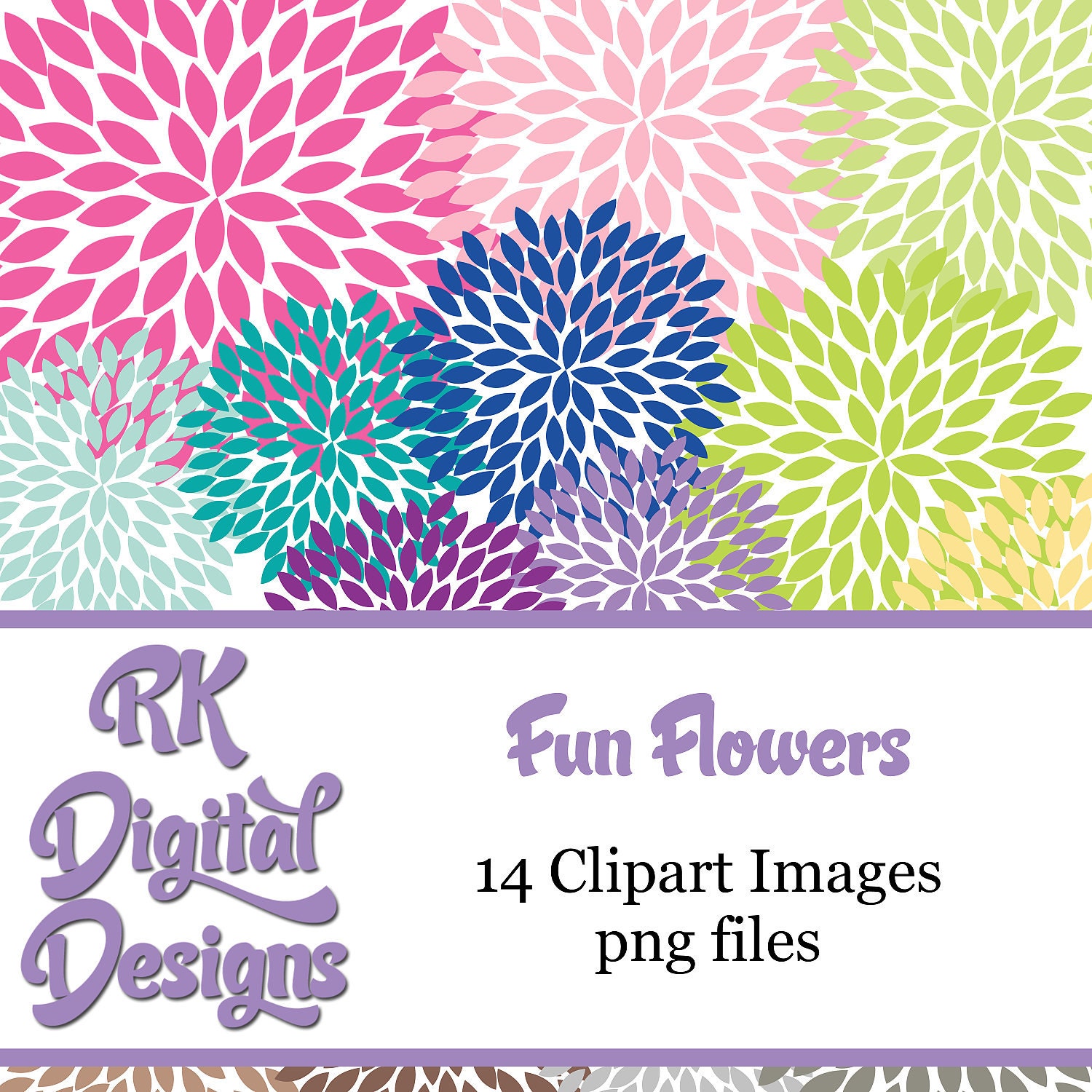 clip art chrysanthemum flowers - photo #23