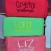 Personalized Waffle Weave Cosmetic Bag Small Set of 15