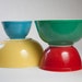 Pyrex Mixing Bowls - Primary Colors - Full Set