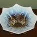 RESERVED gizziemarie COMPOTE Candy Dish Inverted Feather and Fan open vintage opalescent opal custard Jefferson Northwood