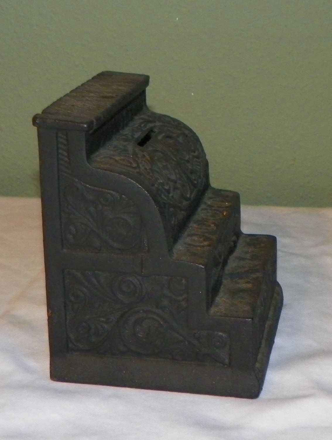 victorian cast iron money box