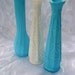 Cottage Chic Beach Blue Milk Glass Collection Wedding Party Holiday Display