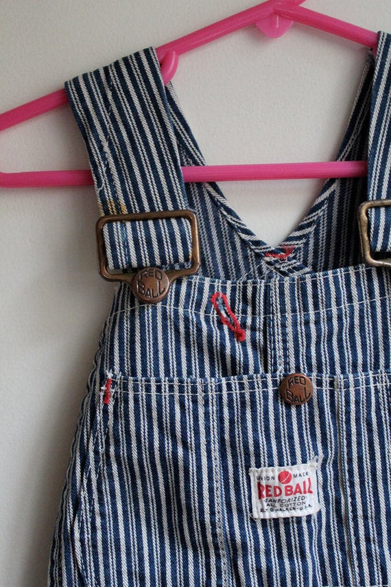 RESERVED for Jen 1940's Red Ball railroad overalls