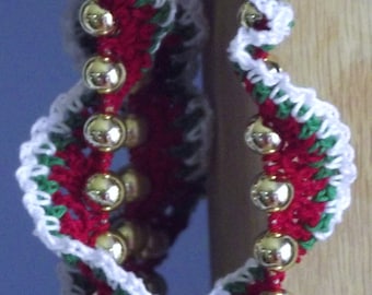 Crochet Christmas garland - SPIRAL