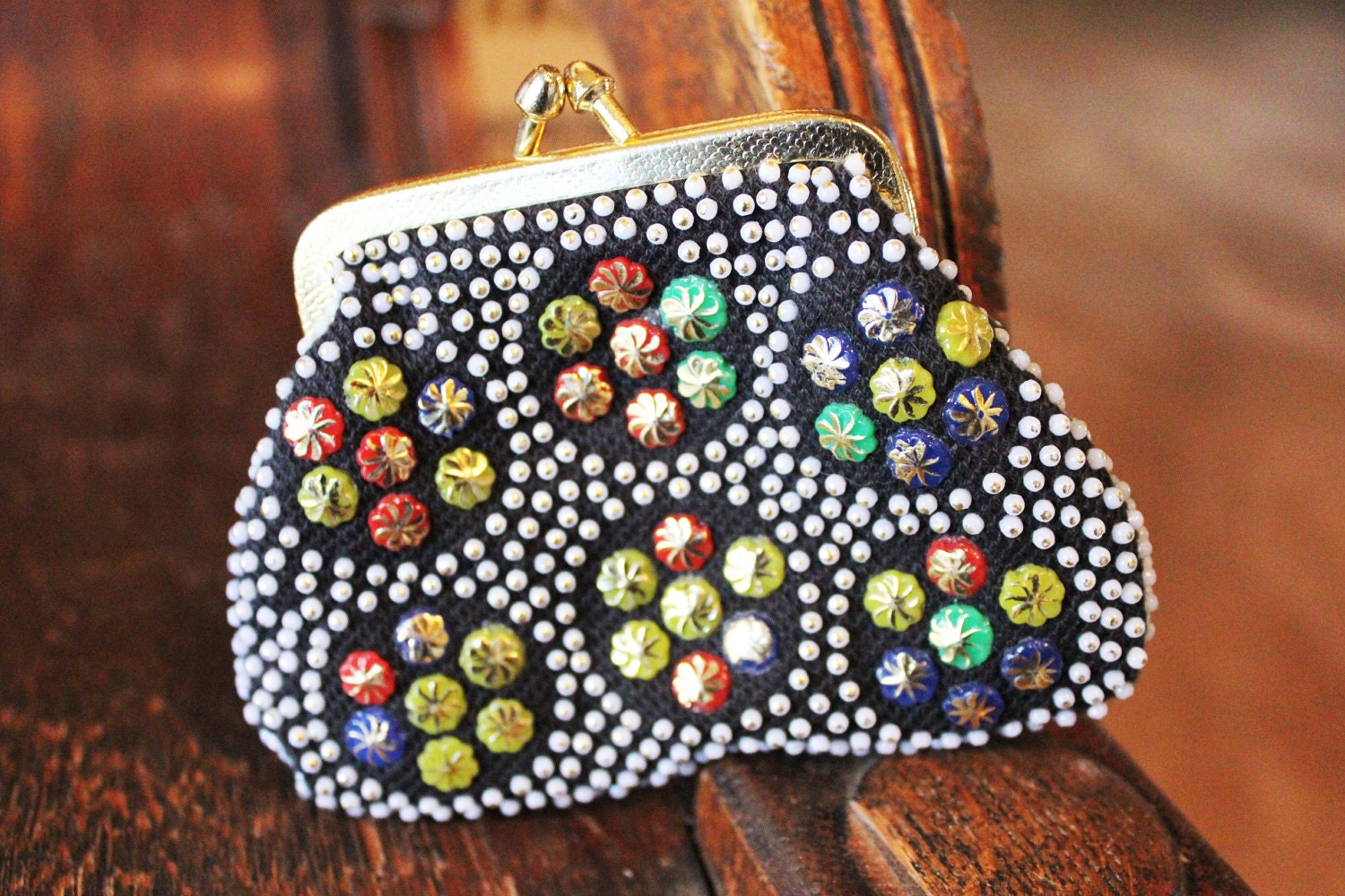 Vintage Beaded Dot Coin Purse Picked just for You by